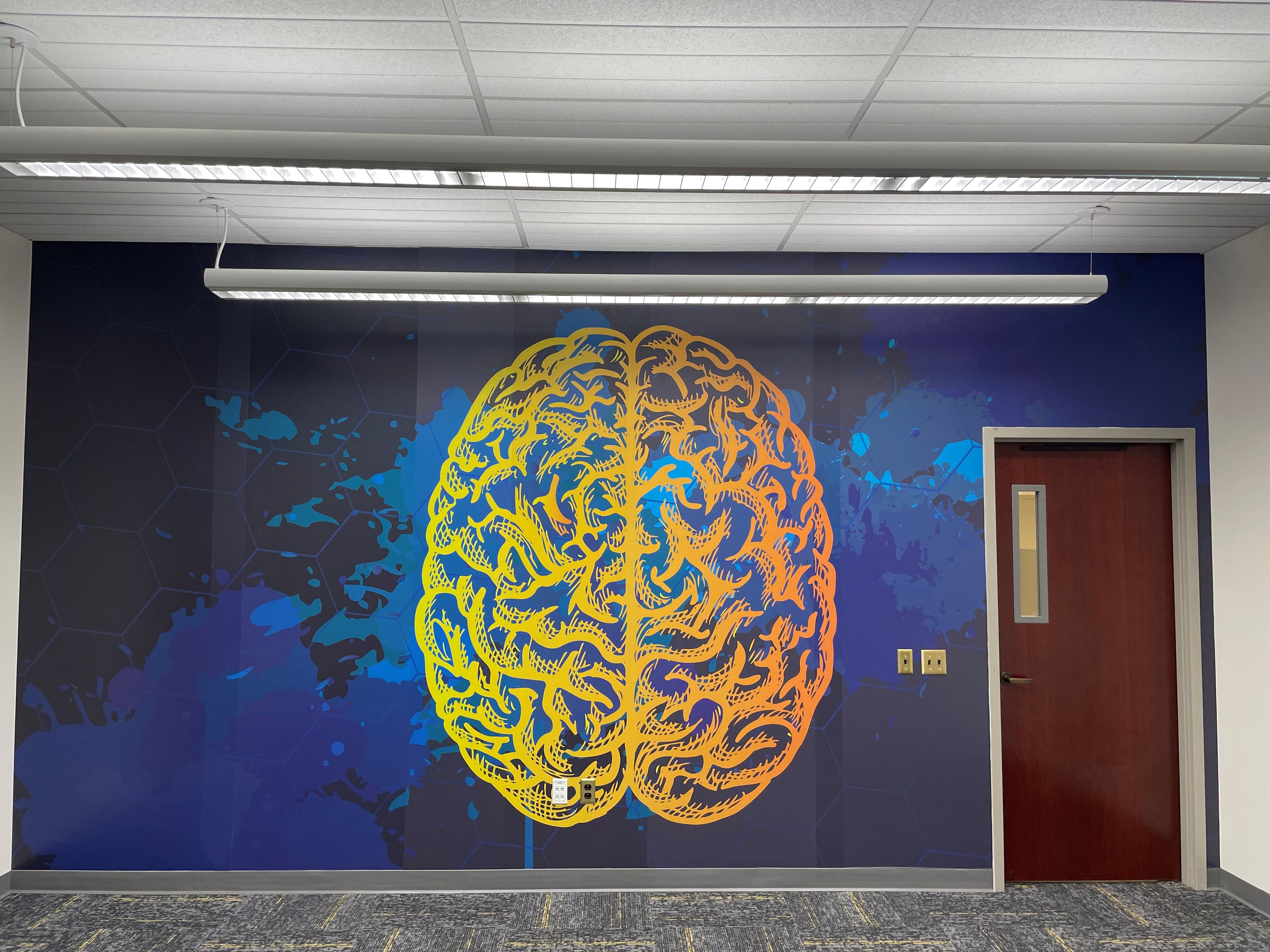 Mural created by EIU graphic design students