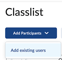 Add Existing Users Add Existing Users