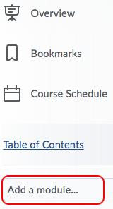 Add a module