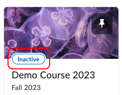 Inactive course Inactive course