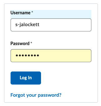 Local D2L Login username and password Local D2L Login username and password