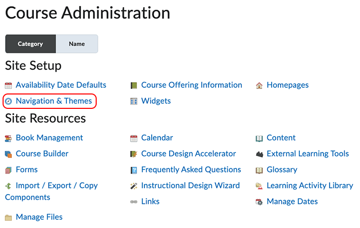 Navigation & Themes Navigation & Themes