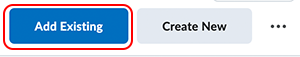 Add Existing Add Existing